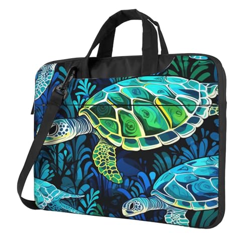 Bolso para portátil con diseño de tortuga marina miniatura 1