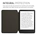 kwmobile Cork Case Compatible with Amazon Kindle (2022/2024) - Book Style Protective e-Reader Flip Cover Folio Case - Fractions Dark Pink/Red/Blue