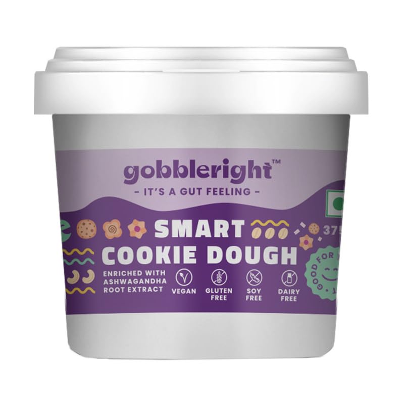 GOBBLERIGHT Chocolate Flavor Smart Cookie Dough – Pack of 1 | Ashwagandha Enriched | 4 Ways to Enjoy: Eat Raw, Bake, Dunk, or Top | Gluten-Free, Dairy-Free, Soy-Free, Vegan | Healthy Snacks – 375g (B0C2C4CLH2) Amazon Price History, Amazon Price Tracker