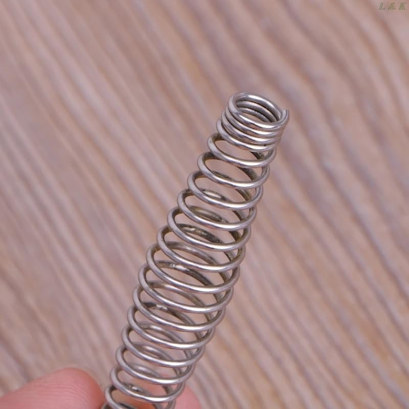 Replacement Metal Compression Spring, Silver, Heavy Duty Stainless Steel, Industrial Grade Coil Springs for Hardware, Tools
