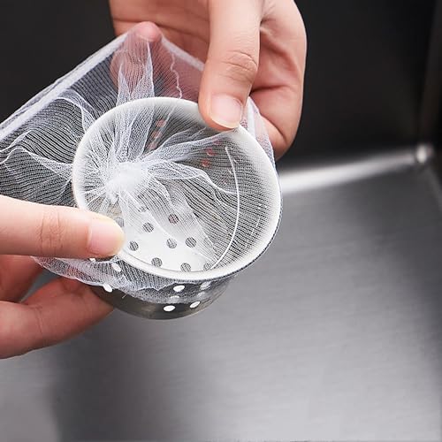 300 Pcs Kitchen Sink Strainer Bags Disposable Sink Garbage Bags， Eco-Friendly Sink Filter Net, Suitable for Kitchen and Bathroom Sink Drainage， for Collecting Kitchen Food Waste Leftover Garbage