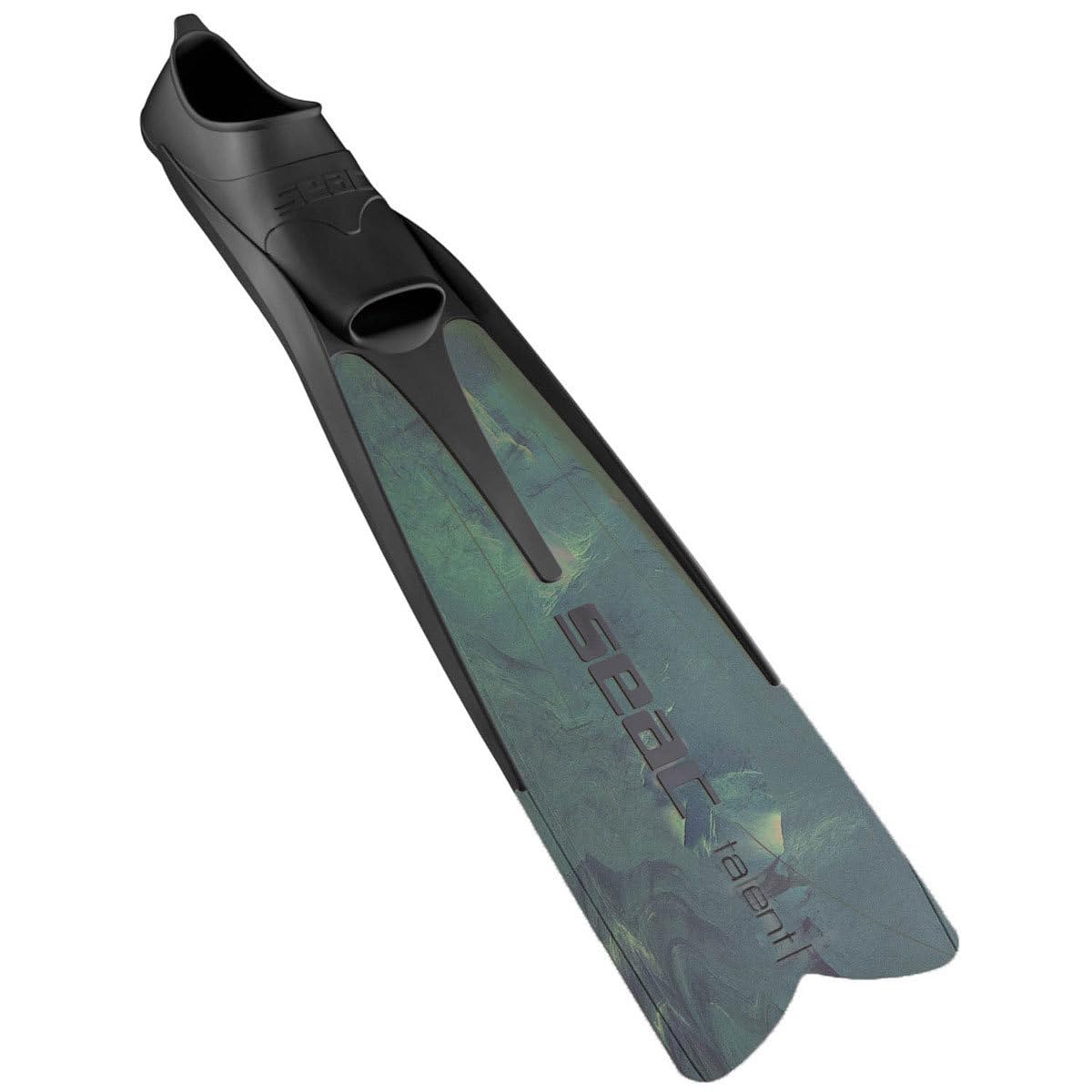 SEAC Talent Camo Largo Libre Buceo Suave y Potente Aletas para Pesca de Lanza Camuflaje Gris, 43/44