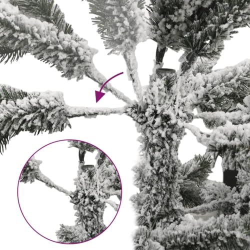 Árbol de Navidad con nieve GeenYuu en PVC y PE de máxima resistencia 6