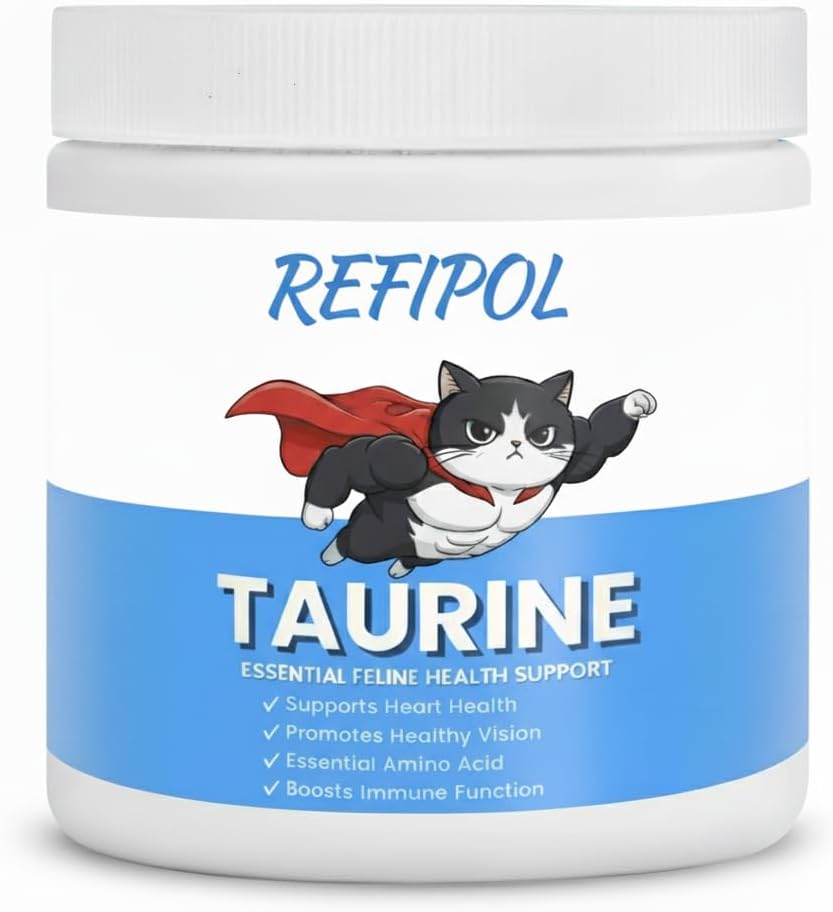 Taurine for Cats and Dogs,Cat Taurine Supplement for Heart & Eye Health - Premium Formula with Essential Vitamins for Adult Cats & Kittens