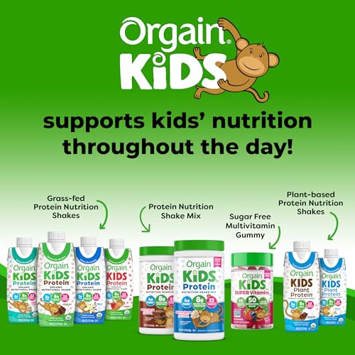 image for Orgain Organic Kids Protein Nutritional Shake, Chocolate - 8g of Prote