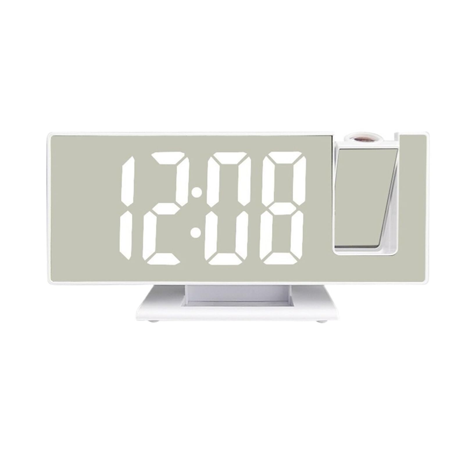KOESRXNQW LED Digital Alarm Clock Projection Projector Ceiling With Brightness Adjustable Display Backlight For Home Clear Projection(White)