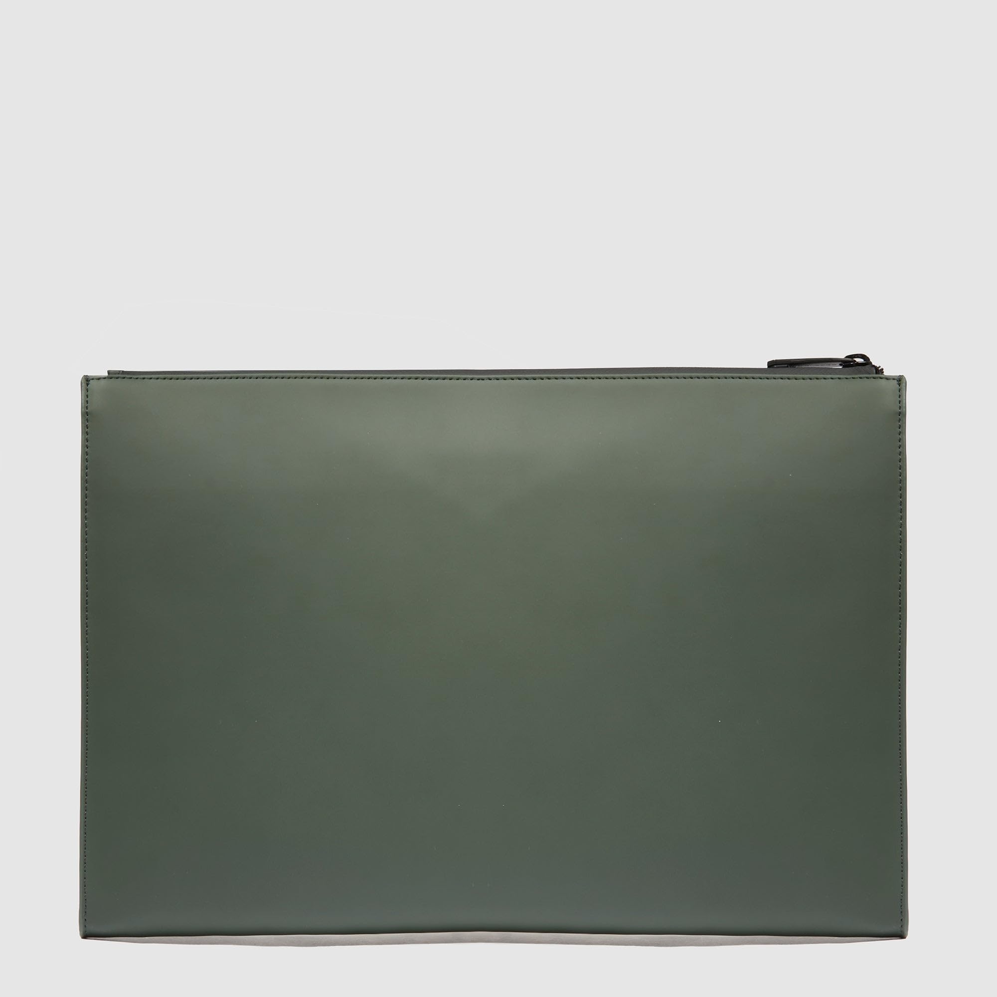 PIQUADRO - Bolso de Mano Impermeable Engomado - Hombre - Verde | Para Tablet 13", Resistente al agua, Protectora, Alojamiento dispositivo, Viajes de trabajo, Uso diario, Oficina y business