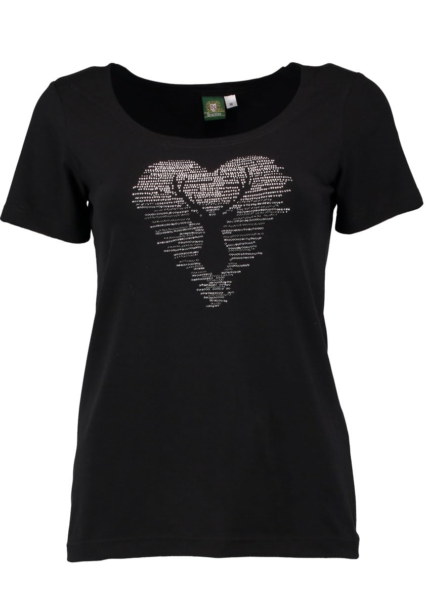 OS Trachten T-Shirt mit Rundhalsausschnitt Yomaru