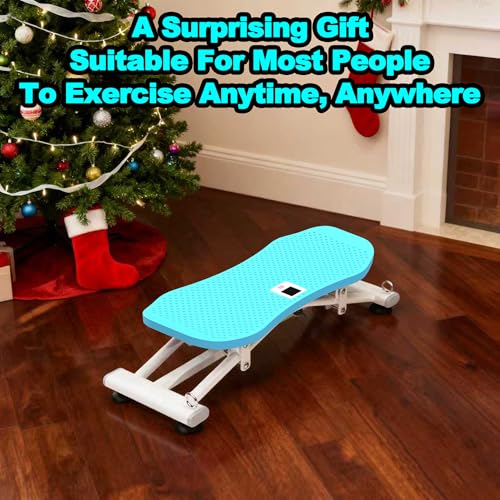 Simulador de Esquí Deslizante con Bandas de Resistencia, Equipo de Entrenamiento Cardiovascular para Gimnasio en Casa, Máquina de Ejercicio de Cuerpo Completo con Base Antideslizante, Color Azul miniatura 7