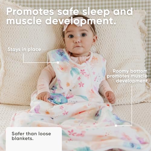 Image of Copper Pearl Baby Sleep Sack, Bloom - Wearable Blanket for 0-6 Months, Sleeveless Sleep Sack for Baby Boy or Girl