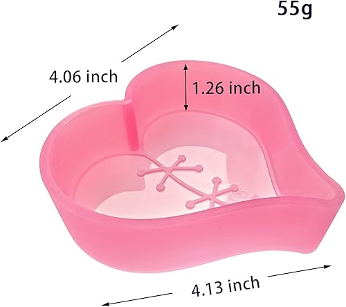 Miniatura 2 de MUBYOK M184 - Molde Freshie de silicona con forma de corazón restaurado para hornear perlas aromáticas y suministros de freshie para automóvil (300