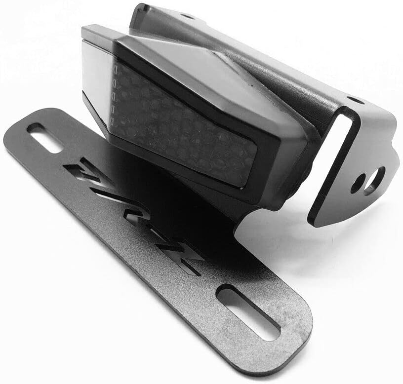 Compatible with Suzuki DRZ400S 400SM 400E 2000-2021 LED Integrated Brake Tail Light Turn Signal Blinker License Plate Holder Rear Tail Tidy Fender Eliminator Kit Smoke LENS
