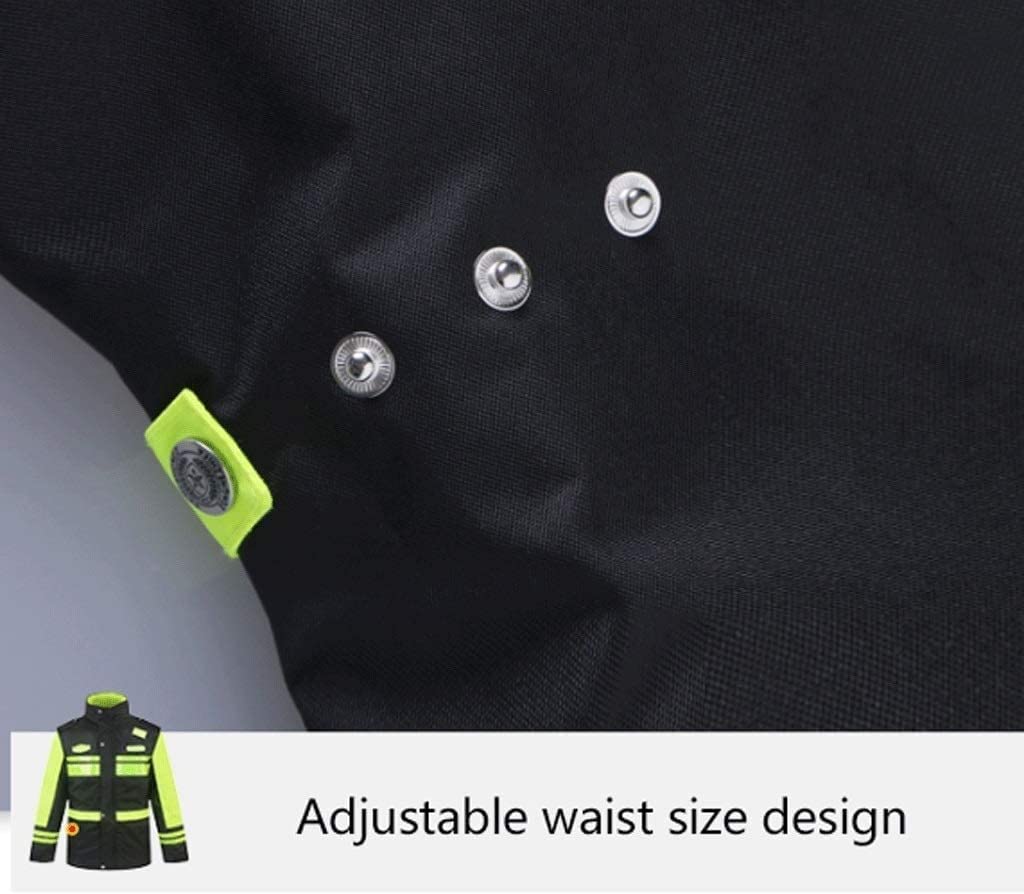 Chaleco de Alta Visibilidad Traje Reflectante de Invierno Tela Oxford Mono Impermeable Reflectante de Alta Visibilidad Chaleco de Seguridad (Blue : Down Liner, Size : 3XL)