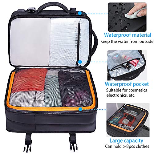 35L Travel Backpack,Flight Approved Carry On Backpack for International Travel Bag, Water Resistant Durable 17-inch Laptop Backpacks,Large Daypack Business Weekender Luggage Backpack for Men Women …