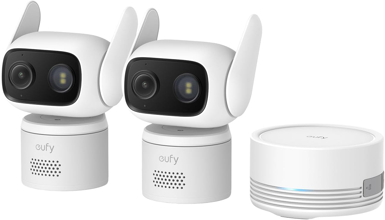 eufy Security Indoor/Outdoor Camera C31 2 Pack with HomeBase Mini(64GB)
