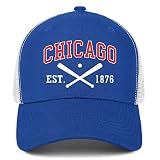 Chicago Hat Men Women Embroidered Mesh Trucker Hat Adjustable Youth Baseball Cap Dad Hats Sport Fan