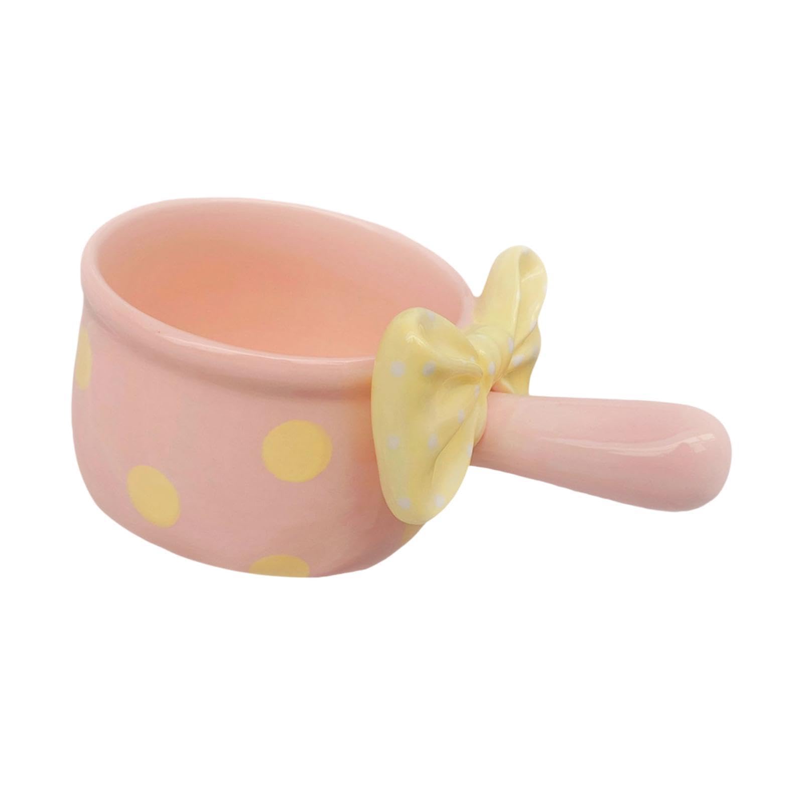 perfk Ciotola per zuppa di cipolle francese in ceramica con manici, ciotola per insalata di frutta da 600 ml per pasta, ristorante, stufato di manzo, Rosa