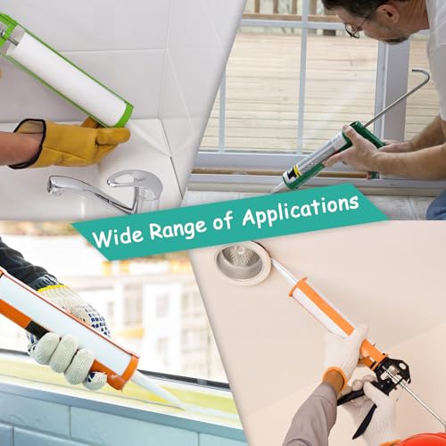 50 Stück Kartuschenspitzen, Kartuschentüllen, Silikontüllen Ersatzspitzen, Abdichten Düsen Mit Runder öffnung, Weiß Tülle Silikonkartuschen, Silikon Spitzen, für Dichtungskappe Klebedichtmittel