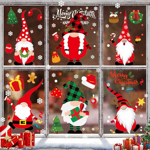Fensterbilder Weihnachten Kinder Selbstklebend Weihnachtsdeko Fenster...