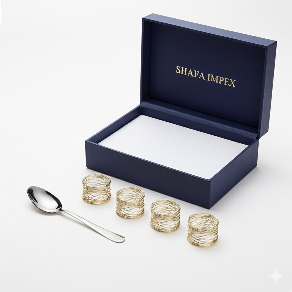 Set of 12 Napkin Rings, Metal Gold Round Napkin Rings Buckles for Table Decorations, Wedding, Dinner, Party, Set of 12