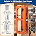 Door Hinge Jig,Door Hinge Template Kit for Router,Door Hinges Mortise Jig Fits 2.5