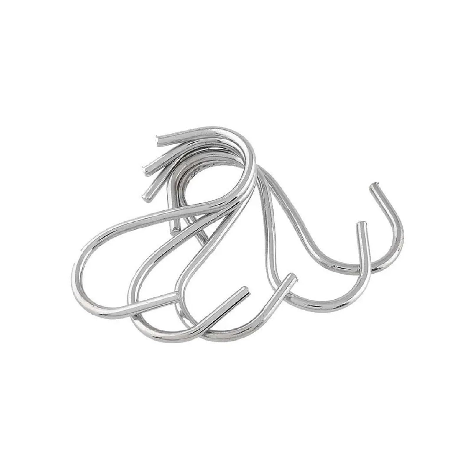 Pexlor 5Pcs Stainless Steel S Shaped Hook Clasps, Storage Rack Hanger Organizer(5Pcs)