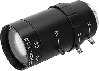 EBTOOLS 1.3MP Zoom Camera Lens, Aluminum Alloy 5 to 100mm Focal Length Manual Aperture CCTV Lens, for Security Cameras