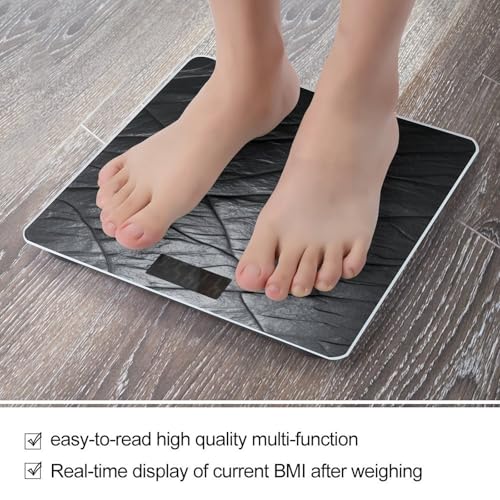Báscula digital de baño negra de vidrio templado 400lb miniatura 5