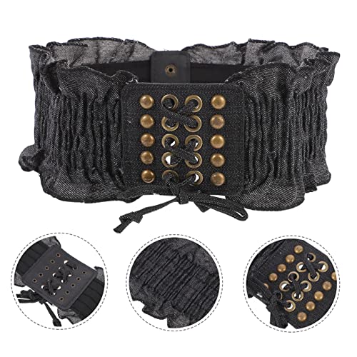 Waist Corset Belt Elastic Girdle Denim Waistband Men's Stretchable Belt4