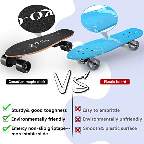 Image of KO-ON Skateboard Complete Skateboards 22 Inch Mini Cruiser Skateboards for Beginners Kids Boys and Girls