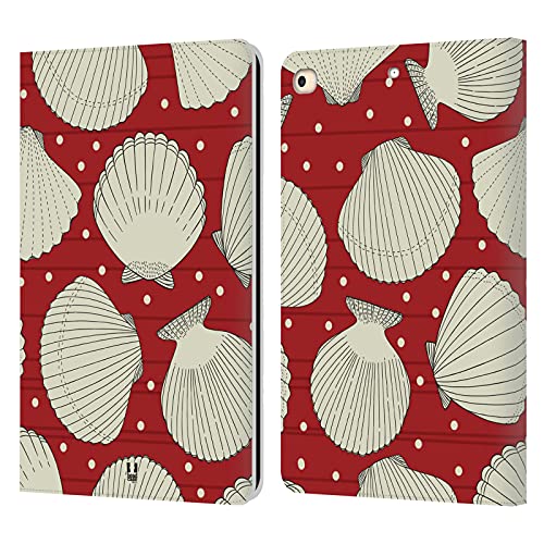 Étui Portefeuille en Cuir iPad 9.7 au motif Coquillages Marines pour vos voyages