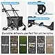 Beberoad Klappbarer Hundewagen, 2 Etagen Hundewagen für Kleine Hunde und Katzen, Pet Stroller Hundebuggy Für Mehrere Haustiere, Hundebox für Hunde & Katzen, Schwarz
