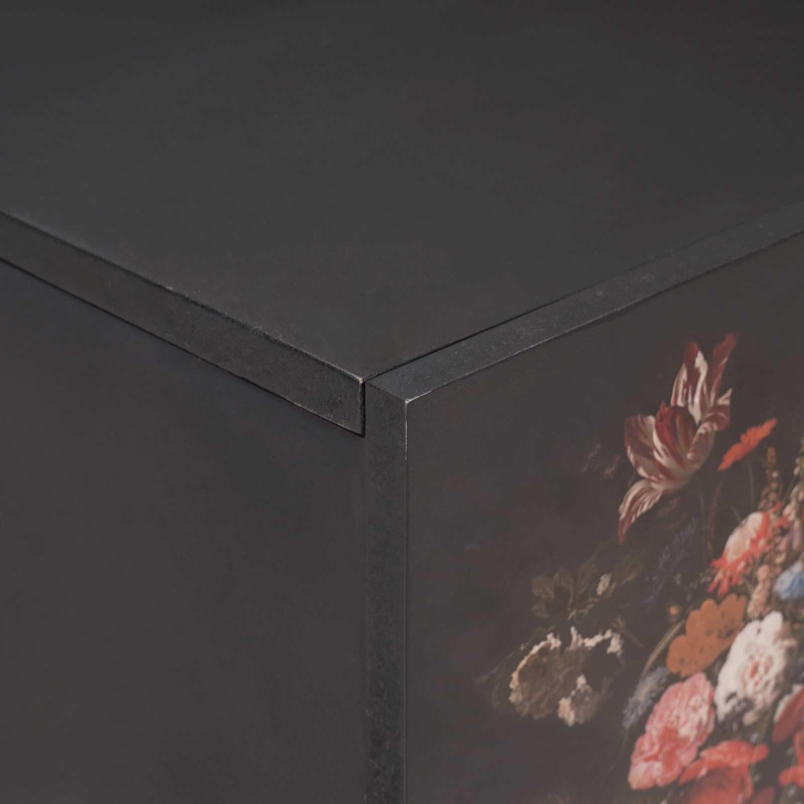 Gabinete de almacenamiento multimedia madera mango macizo 105 x 33,5 x 46