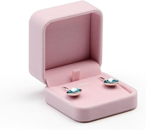 Amazon Com Oirlv Premium Velvet Earring Gift Box Pink Jewelry Storage Case Showcase Display Home Kitchen