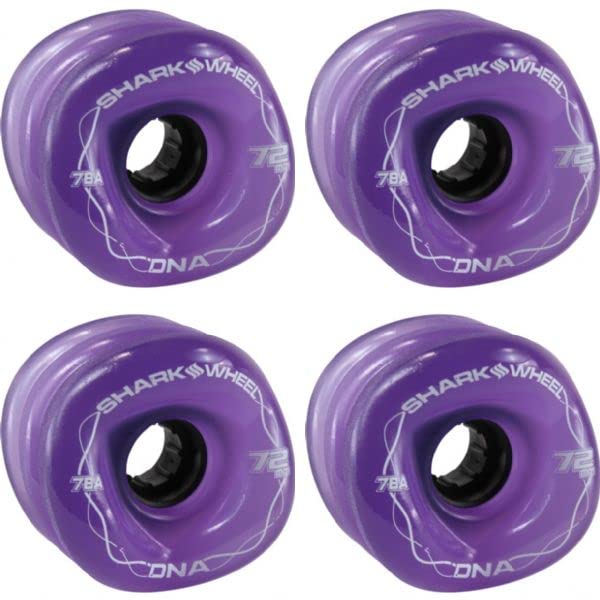 DNA Solid Purple Skateboard Wheels - 72mm 78a (Set of 4)