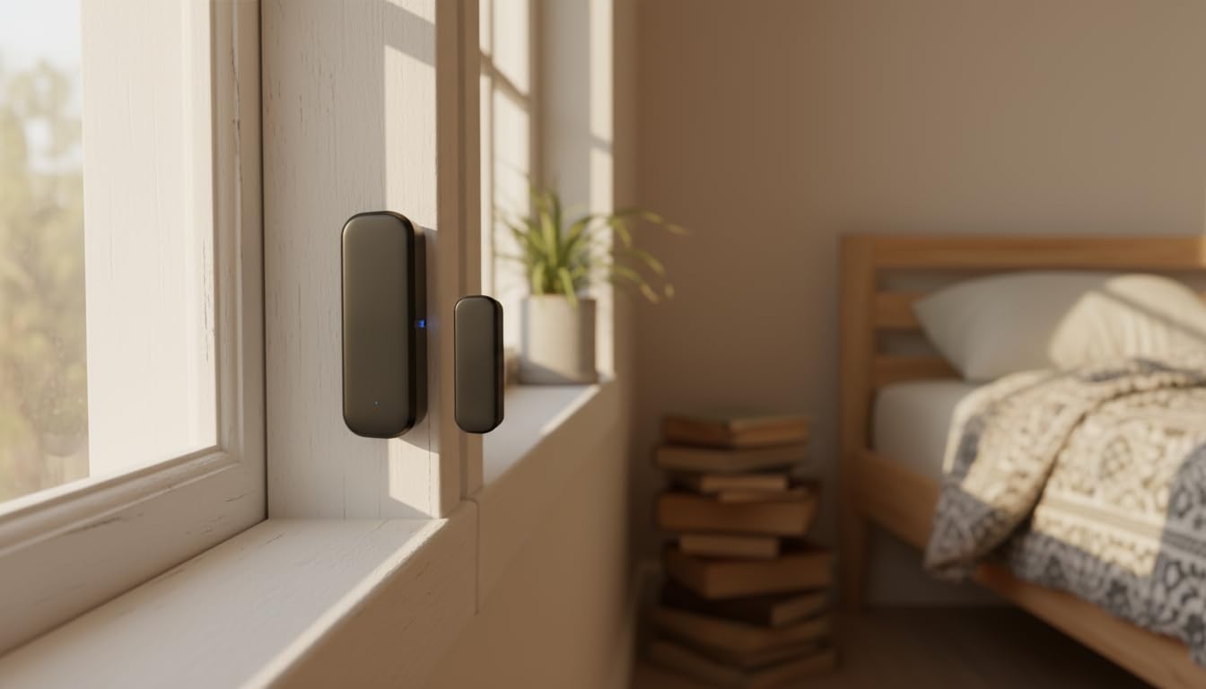 Zigbee Tuya - Sensor inteligente para puerta y ventana, 10 unidades, contacto inalámbrico con notificación instantánea de aplicación, para seguridad en el hogar y automatización inteligente del hogar