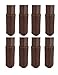 Medium/Chocolate Brown-NancyProtectz Patented with Rubberized Grips-Furniture Floor Protectors