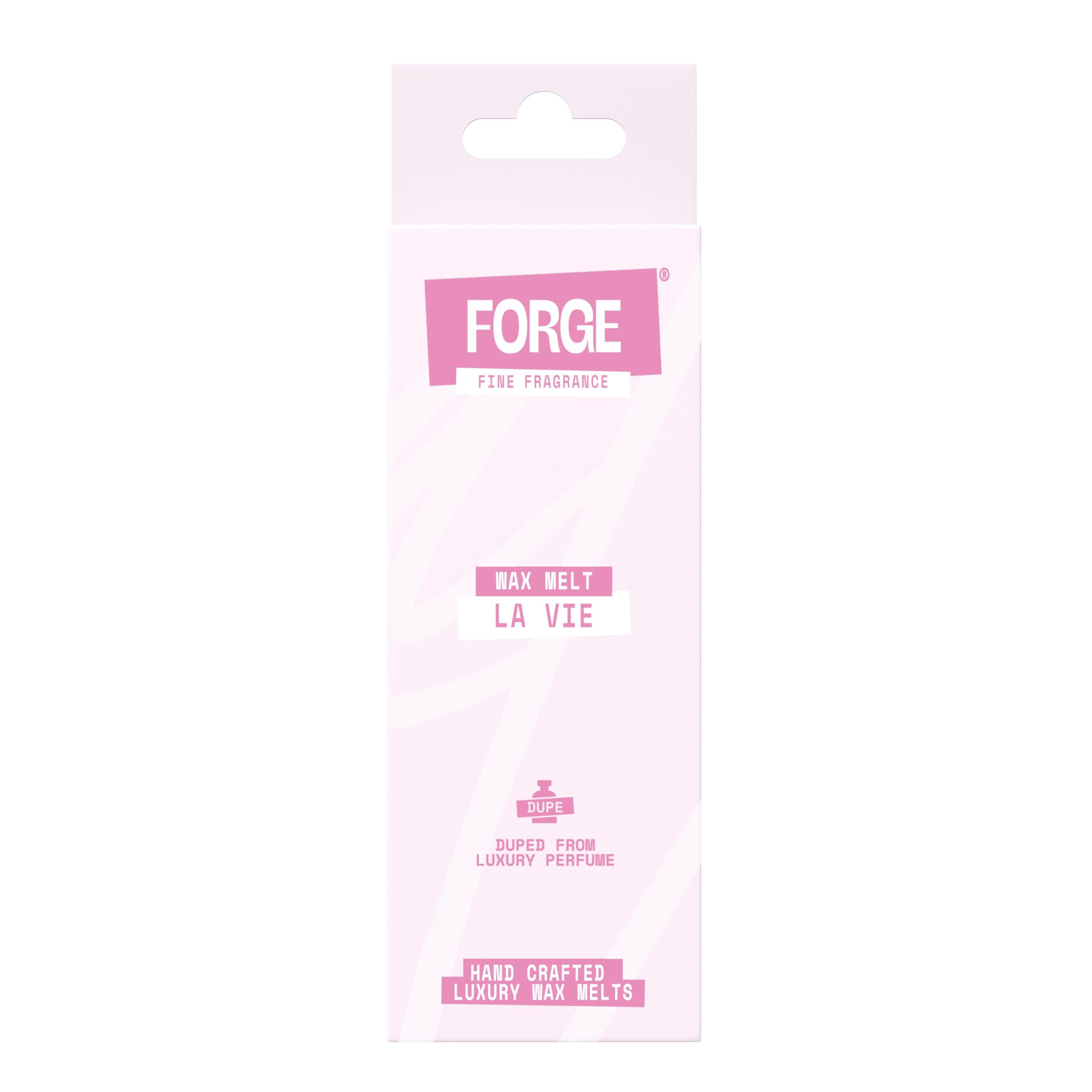 Wax Melts – Forge La Vie - Luxury Dupe of Lancôme La Vie Est Belle – Hand-Poured in UK – Coconut & Rapeseed Wax – Vegan, Long-Lasting, Highly Scented – Designer Inspired Home Fragrance