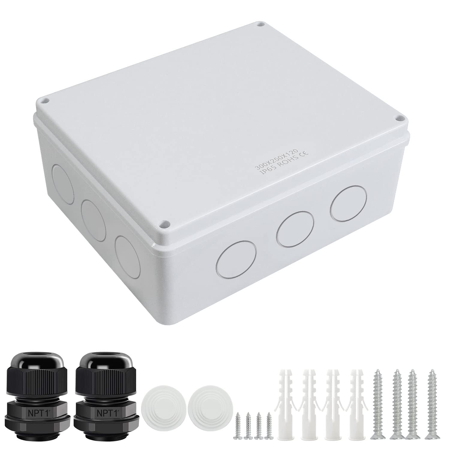 LeMotech Junction Box, Electrical Box IP65 Water Resistant Dustproof ABS Plastic Project Enclosure for Electronics White, External Size 5.9 x 4.3 x 2.8 inch — Amazon image 11