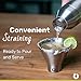 SNOWFOX Premium Vacuum Insulated Stainless Steel Cocktail Shaker, Home Bar Accessories, Elegant Drink Mixer, Lid With Jigger & Built In Strainer, Olive Grey, 22oz.