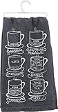 Primitives By Kathy Tea Towel- Espresso