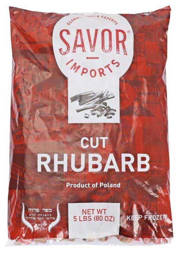 Red Rhubarb Cuts, 5 Pound - 4 per case.