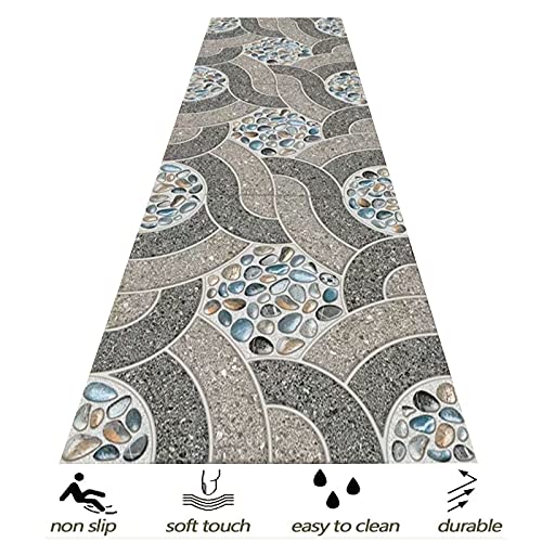 Tapis de couloir 3D de qualité supérieure avec impression lavable moderne