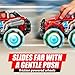 Vroomix 3Pack Monster Truck Toy - Toy Truck with Flashing LED Wheels - Light-Up Cars for Toddlers - Birthday Gift for Boys Girls - Friction-Powered