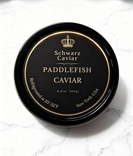 Schwarz Caviar Paddlefish Caviar – 8.8 oz (250g) – Premium American Caviar – Sustainably Harvested, Fresh, Refrigerated
