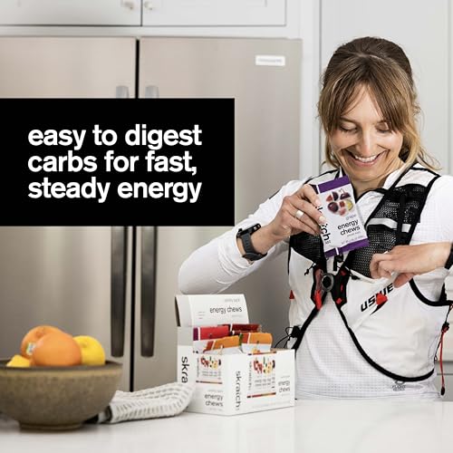 Image of Skratch Labs Energy Chews | Gummies for Running, Cycling & Endurance Quick Carbs for Athletes, Easy to Digest, Real Fruit | Gel Alternative for Runs & Rides | Variety Pack 10 Pack | Gluten Free, Vegan