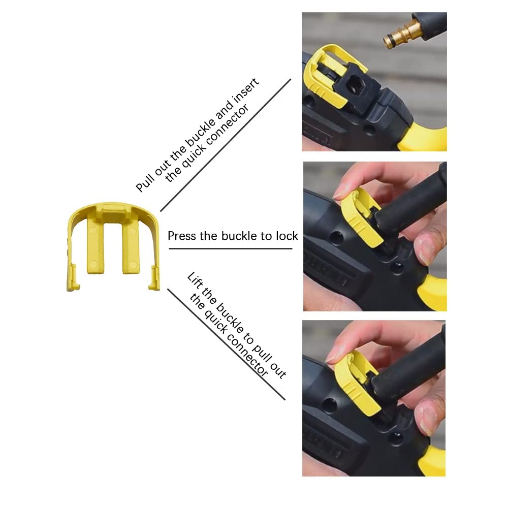 Reemplazo de Conector de Clips C de 2 Piezas para K2 K3 K7 Gatillo de Lavadora una PresióN para el Hogar y el Coche, Herramientas de Limpieza del Hogar