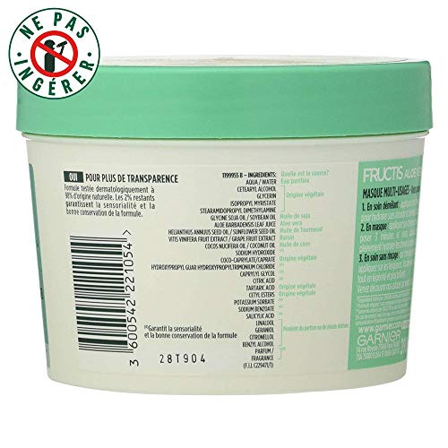 Garnier fructis hair food masque hydratant aloe vera cheveux normaux 390ml - vue 4