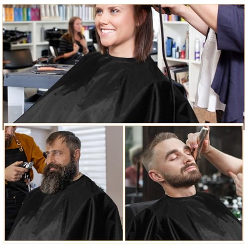 3 Capas de Barbería impermeables con cierre de botón miniatura 3