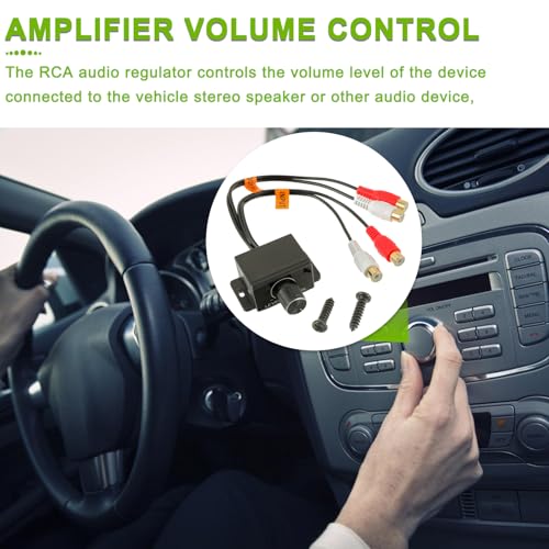 image for JAMHER Universal Car RCA Amplifier Level Controller Car RCA Audio Bass